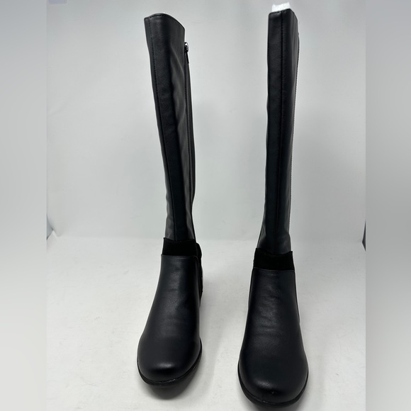 Karen Scott Vodaa Black Riding Boots Women’s Knee-High Size 6M NIB Faux Leather - Picture 5 of 10